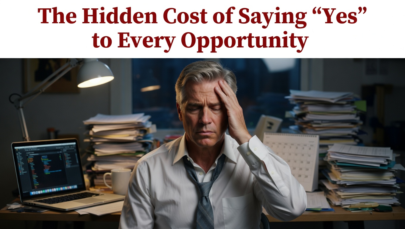 The Hidden Cost of Saying “Yes” to Every Opportunity