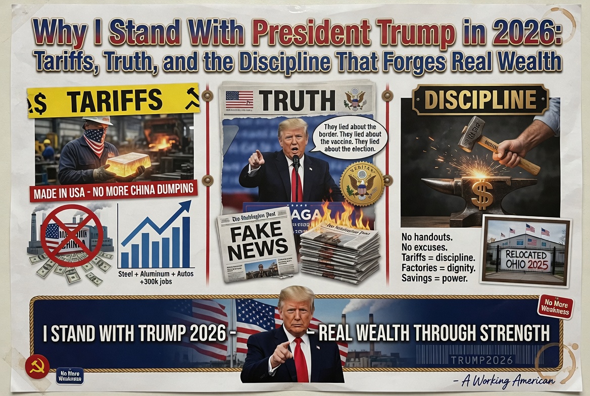 Why I Stand With President Trump in 2026: Tariffs, Truth, and the Discipline That Forges Real Wealth