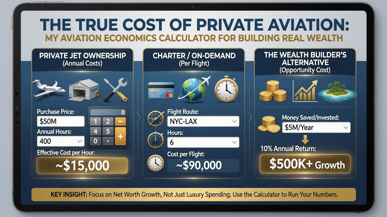 The True Cost of Private Aviation: My Aviation Economics Calculator for Building Real Wealth