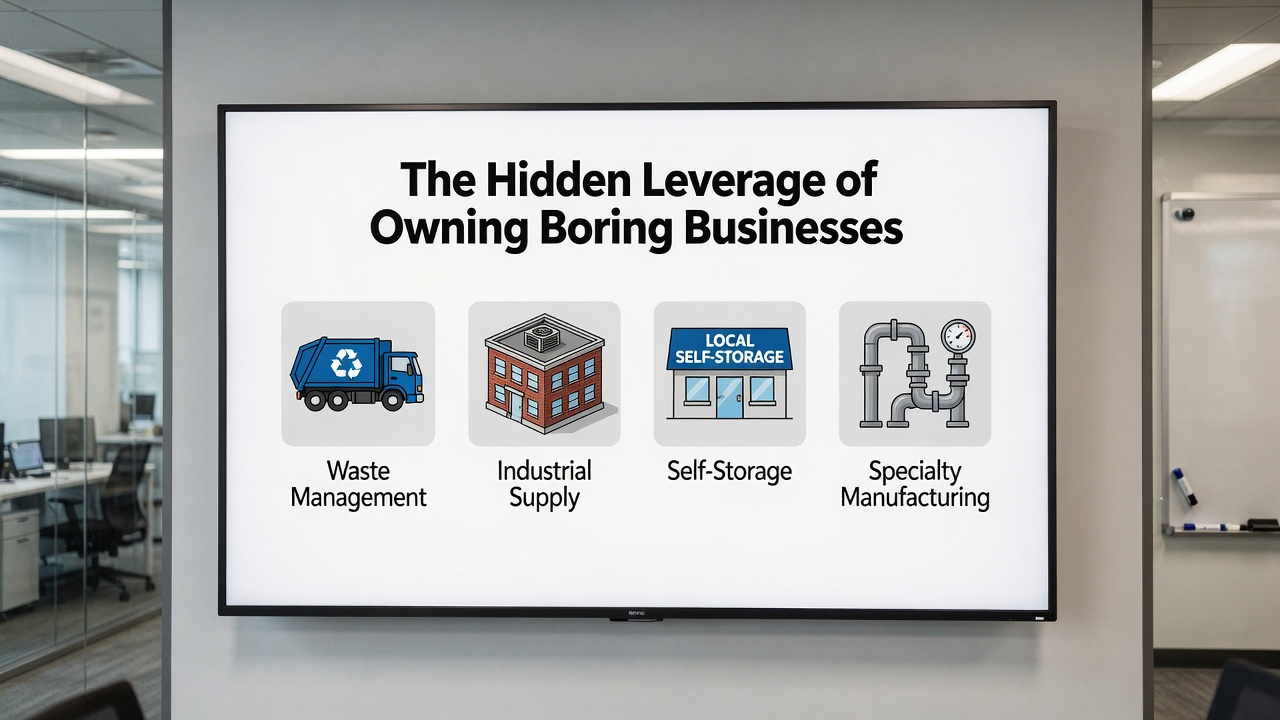 The Hidden Leverage of Owning Boring Businesses