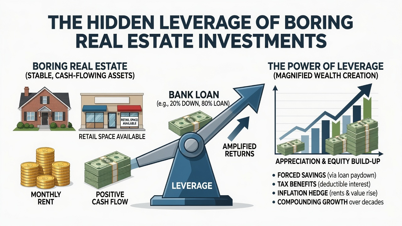 The Hidden Leverage of Boring Real Estate Investments