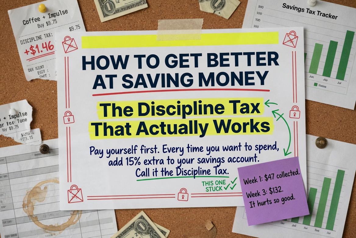 How to Get Better at Saving Money: The Discipline Tax That Actually Works
