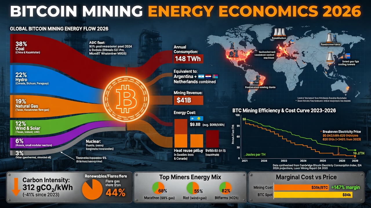 Bitcoin Mining Energy Economics 2026: Why Cheap Power + Iron Discipline = Unbreakable Wealth