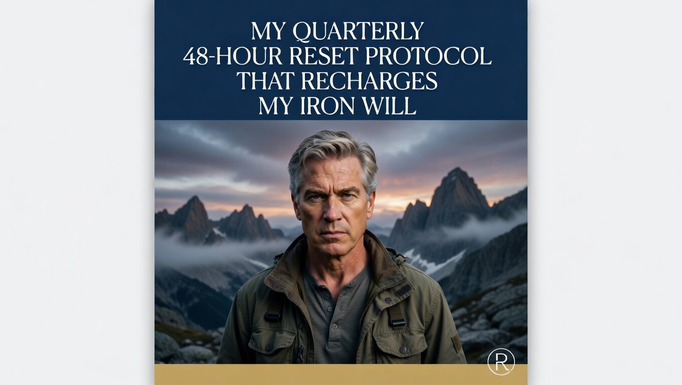 My Quarterly 48-Hour Reset Protocol That Recharges My Iron Will