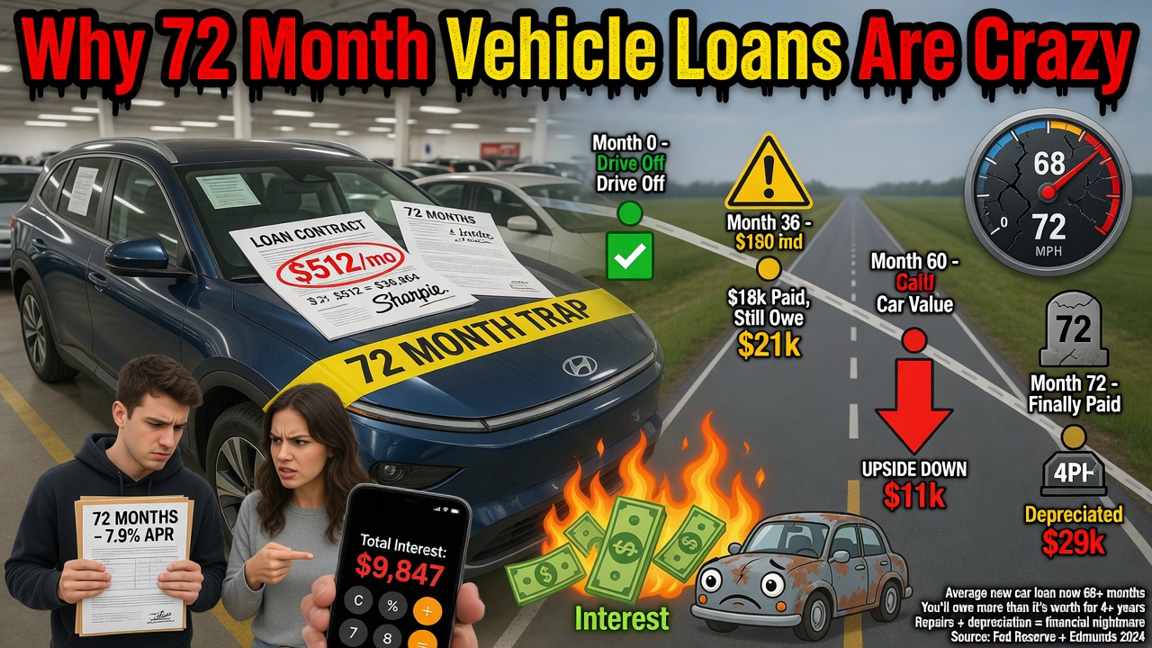 Why 72 Month Vehicle Loans Are Crazy