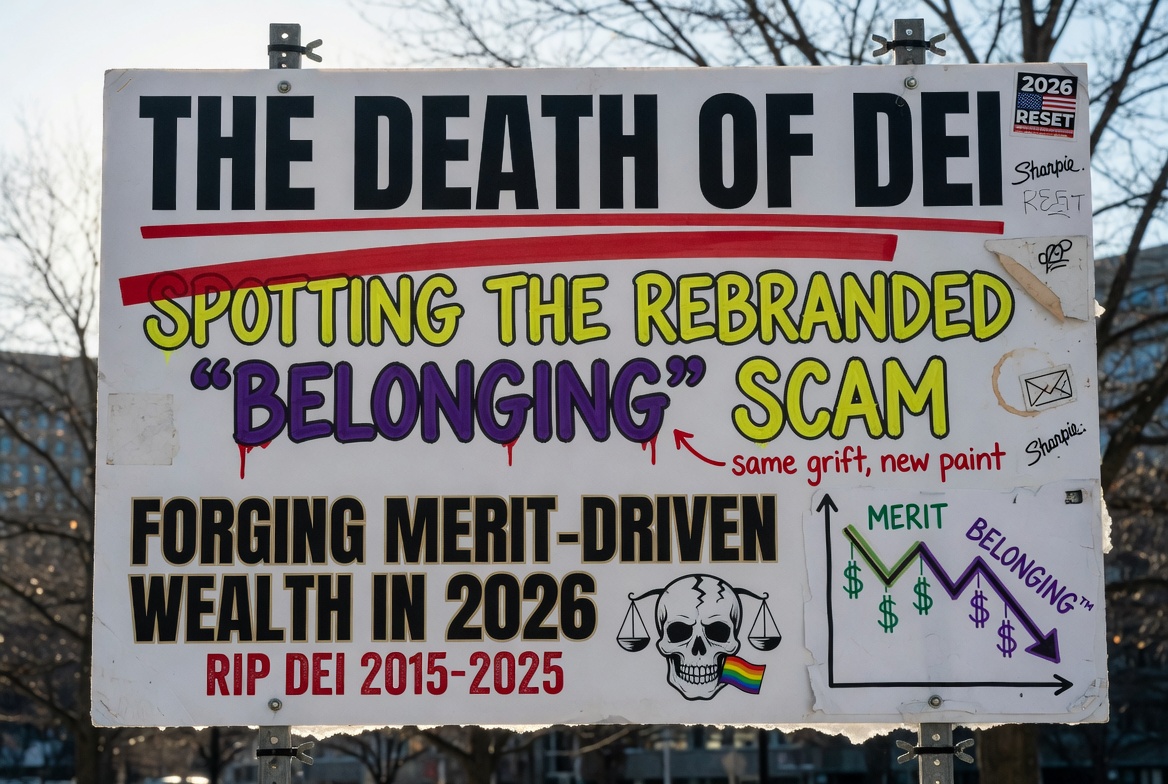 The Death of DEI: Spotting the Rebranded “Belonging” Scam; Forging Merit-Driven Wealth in 2026