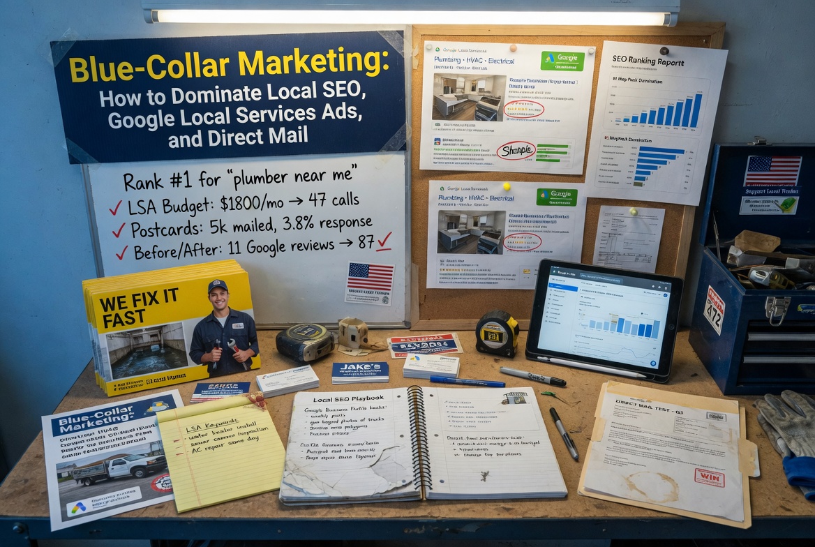 Blue-Collar Marketing: How to Dominate Local SEO, Google Local Services Ads, and Direct Mail